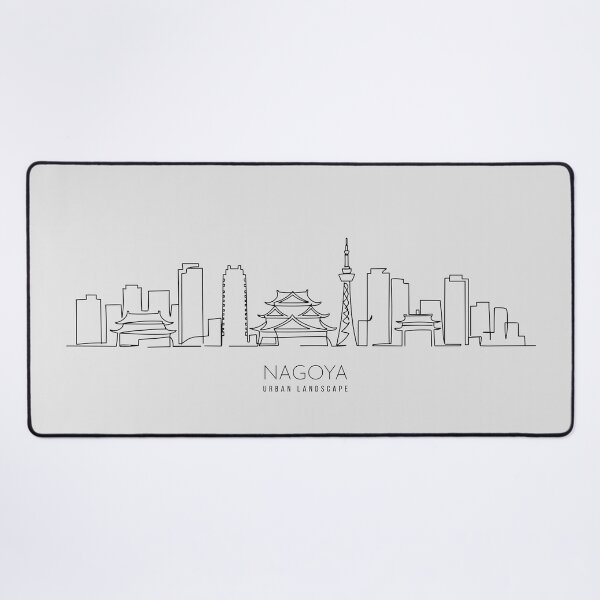 Item preview, Urban Landscape NAGOYA - Simple line Art designed and sold by store-wasabi.