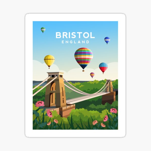 Item preview, Bristol Clifton Bridge, England Hot Air Balloons designed and sold by typelab.