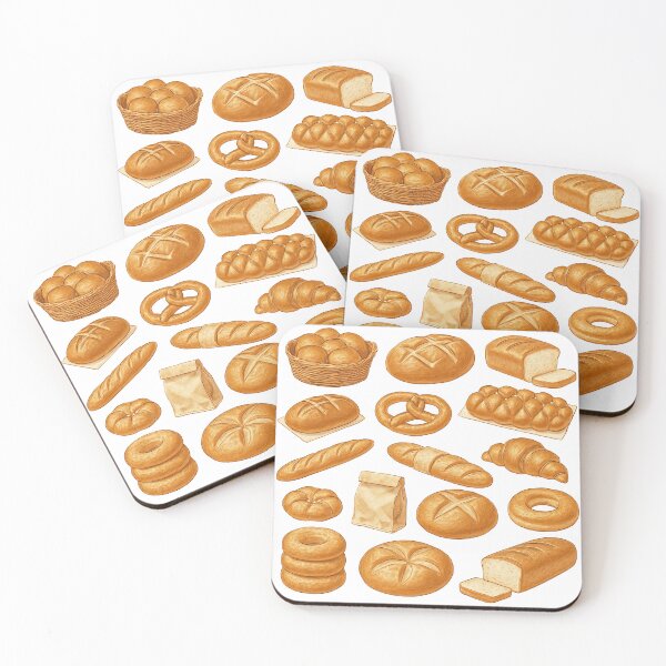 Item preview, Variety of Artisan Bread in Hand-Drawn Style designed and sold by ArtfulWeave.