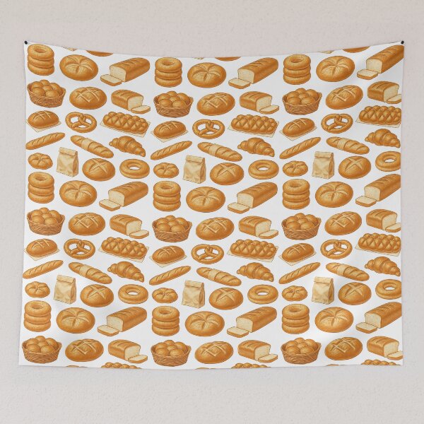 Item preview, Variety of Artisan Bread in Hand-Drawn Style designed and sold by ArtfulWeave.