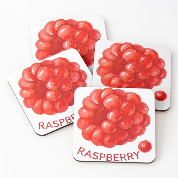 Item preview, Watercolor Raspberry with Hand-Lettered Text designed and sold by ArtfulWeave.