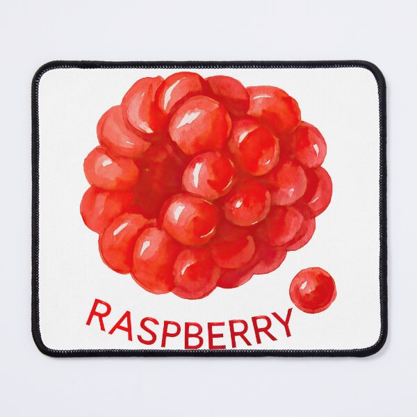 Item preview, Watercolor Raspberry with Hand-Lettered Text designed and sold by ArtfulWeave.