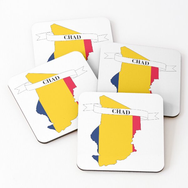 Item preview, Flag map of Chad designed and sold by visual adventures.