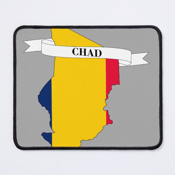 Item preview, Flag map of Chad designed and sold by visual adventures.