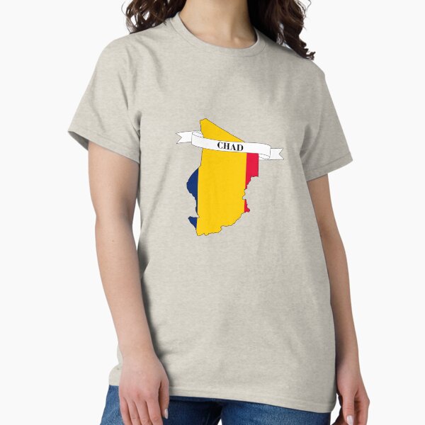 Item preview, Flag map of Chad designed and sold by visual adventures.