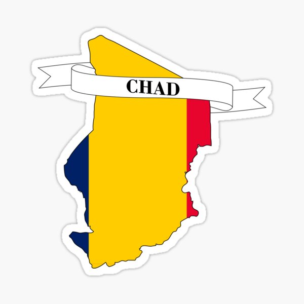 Artikel-Vorschau von Flaggenkarte des Tschad, designt und verkauft von visual adventures.