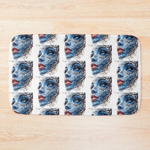 Item preview, Mystical Blue Face Entwined with Nature Branches designed and sold by Taans-Creation.