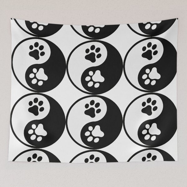 Item preview, Yin Yang Paws Symbol for Animal Lovers designed and sold by ArtfulWeave.