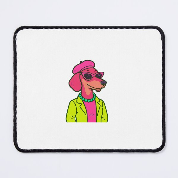 Item preview, stylish dog in retro look designed and sold by Happy Heart Studio.