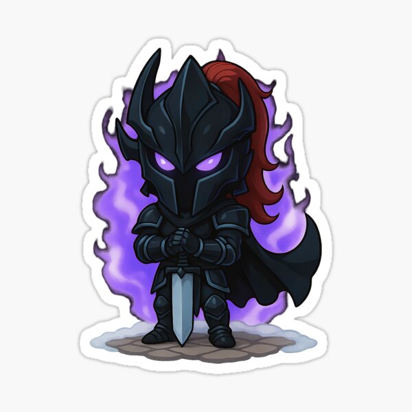 Item preview, Chibi Igris, le Rouge-Sang à l'Aura Violette – Solo Leveling designed and sold by Bingerzz' Marketplace.