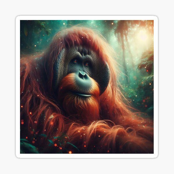 Item preview, Orangutan Art #17 | Great Apes Lovers designed and sold by ksgraphics222.