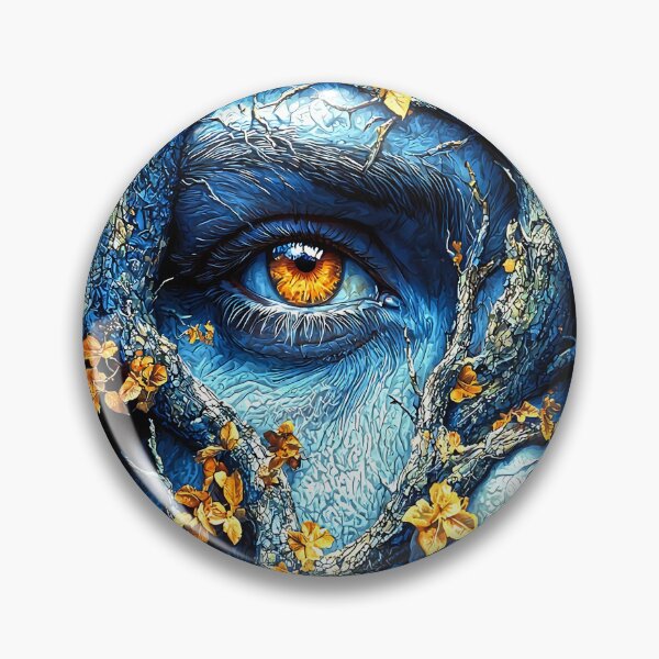 Item preview, Mystic Forest Face with Fiery Eyes and Autumn Bloom designed and sold by Taans-Creation.
