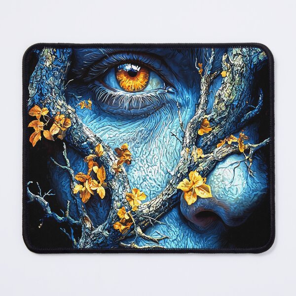 Item preview, Mystic Forest Face with Fiery Eyes and Autumn Bloom designed and sold by Taans-Creation.