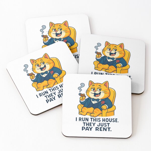 Item preview, I Run This House – Boss Cat Mafia Style Design designed and sold by FriskySloths.