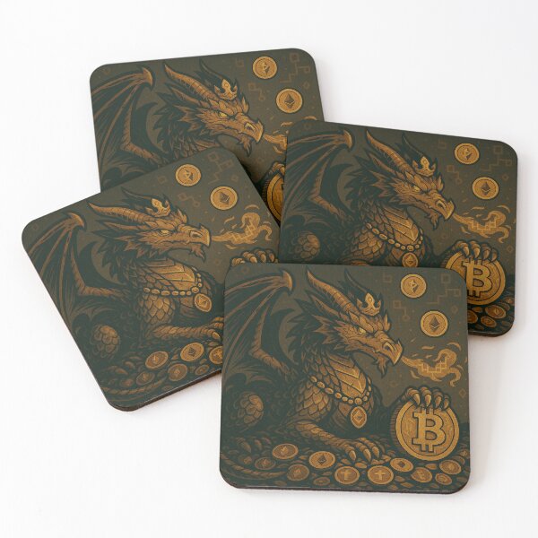 Item preview, Crypto Dragon: The Guardian of Digital Gold designed and sold by MarinaBlackArt.