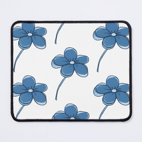 Item preview, Minimalist Forget-Me-Not Flower Doodle with Stem – Line Art designed and sold by EmeraldeaArt.