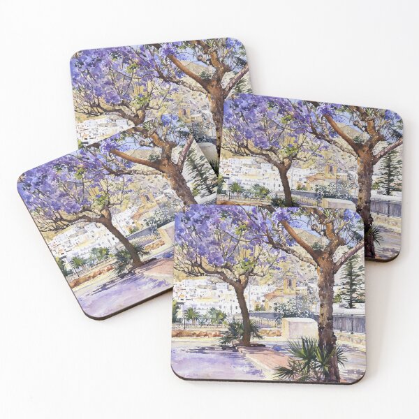 Item preview, Jacaranda Trees, Alboloduy, La Alpujarra Almeriense., Almería, Spain designed and sold by Margaret Merry.