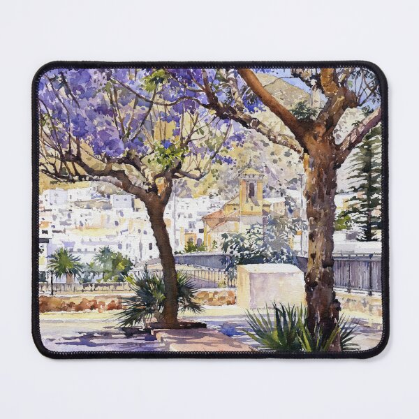 Item preview, Jacaranda Trees, Alboloduy, La Alpujarra Almeriense., Almería, Spain designed and sold by Margaret Merry.