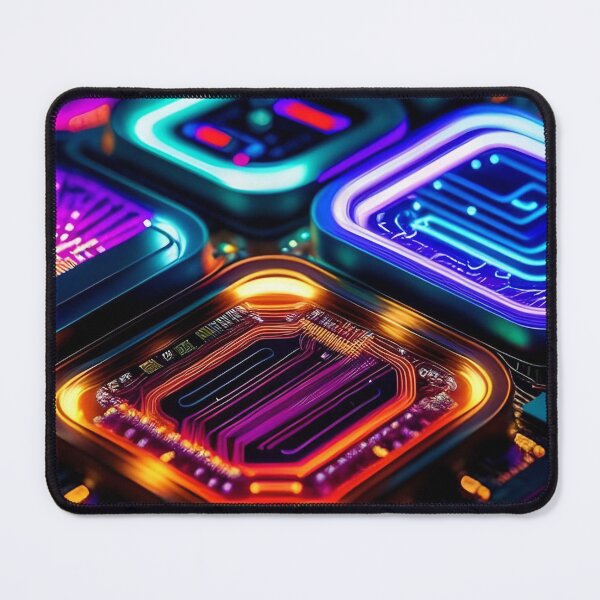 Item preview, Colorful Digital Circuit Abstract Art designed and sold by Esterlane.