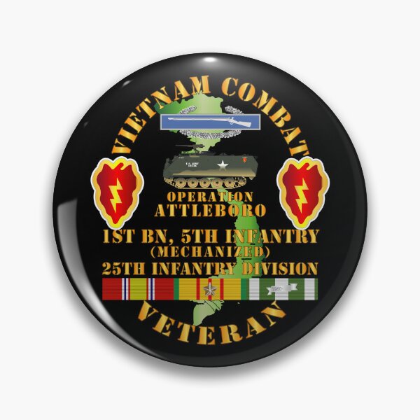 Item preview, Army - Vietnam Combat Vet w 1st Bn 5th Inf - 25th Inf Div - Operation Attleboro w VN SVC designed and sold by Military Insignia Products.