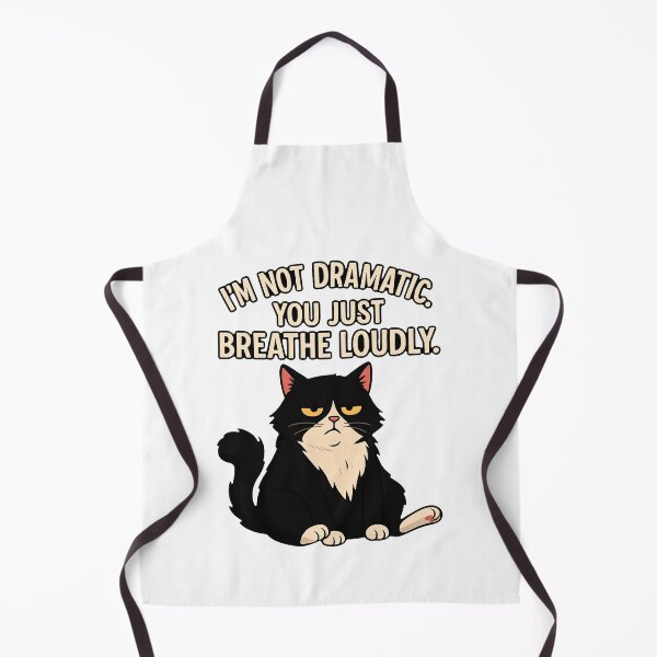 Item preview, Not Dramatic – Funny Grumpy Cat Attitude Quote designed and sold by FriskySloths.