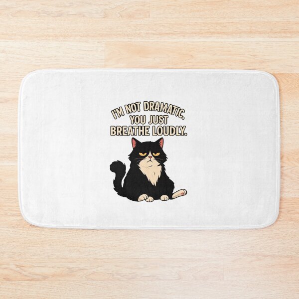 Item preview, Not Dramatic – Funny Grumpy Cat Attitude Quote designed and sold by FriskySloths.