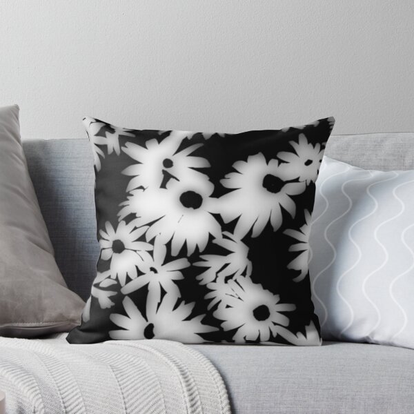 Item preview, Daisies on Black Canvas designed and sold by Laura Redden.