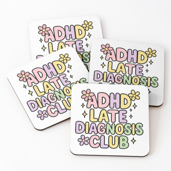 Item preview, Colorful Bubble ADHD Diagnosis Typography Art designed and sold by Trendy Sticker & Merch Collection - Express Yourself.