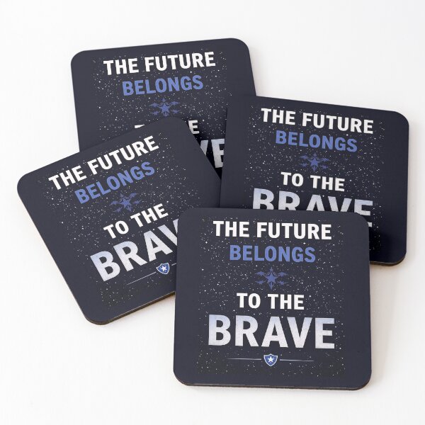 Item preview, Bold Motivational Quote: The Future Belongs to the Brave designed and sold by Taans-Creation.
