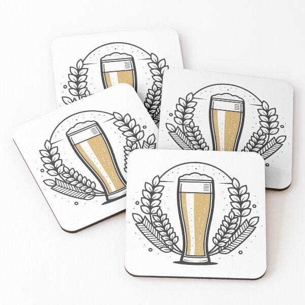 Item preview, Black outlined symbol of a beer glass designed and sold by elkuni.