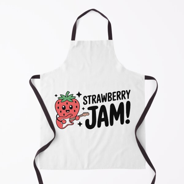 Item preview, Strawberry Jam! Cute Strawberry Guitar Pun designed and sold by PMCreative.