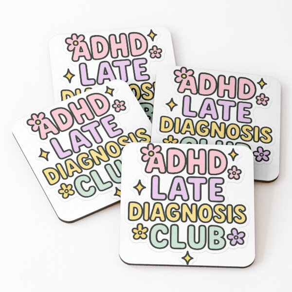 Item preview, Colorful Bubble ADHD Diagnosis Typography Art designed and sold by Trendy Sticker & Merch Collection - Express Yourself.