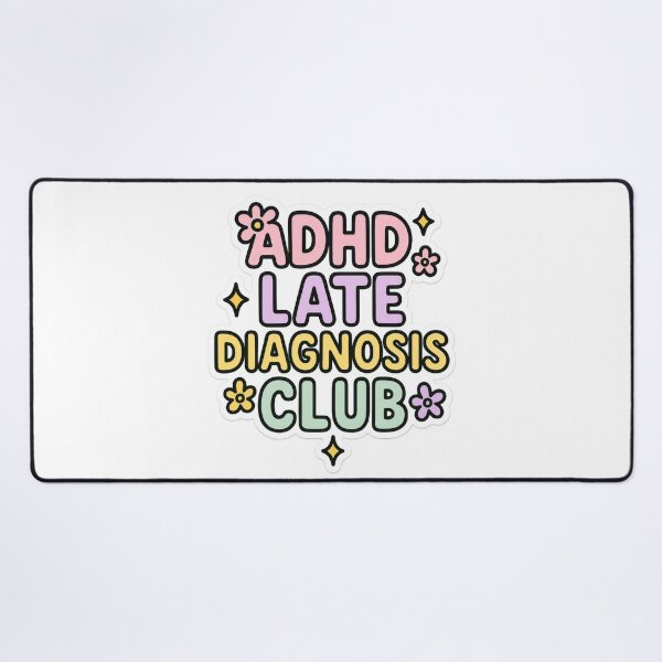 Item preview, Colorful Bubble ADHD Diagnosis Typography Art designed and sold by Trendy Sticker & Merch Collection - Express Yourself.