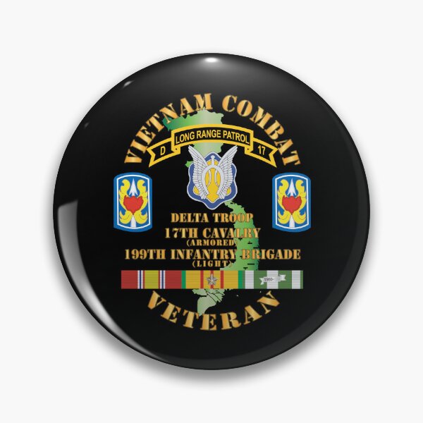 Item preview, Army - Vietnam Combat Veteran w D Troop - 17th Cav - 199th Inf Bde W SVC X 300 designed and sold by Military Insignia Products.