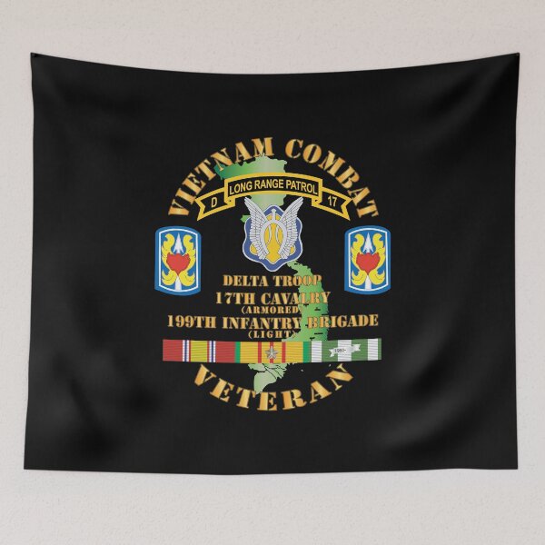 Item preview, Army - Vietnam Combat Veteran w D Troop - 17th Cav - 199th Inf Bde W SVC X 300 designed and sold by Military Insignia Products.