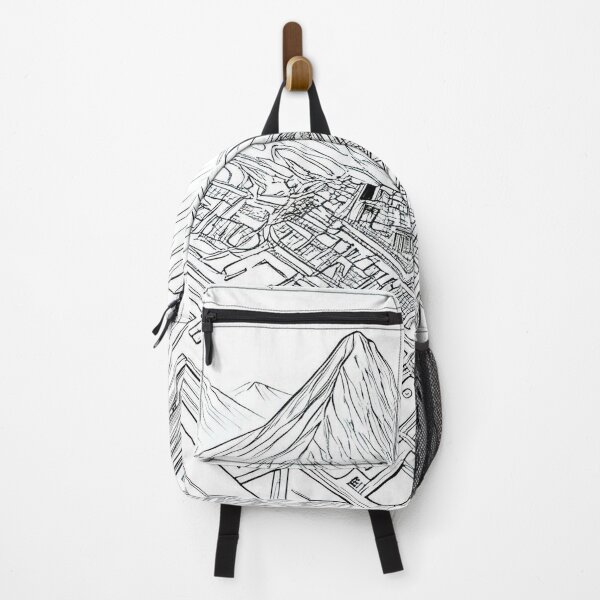 Item preview, Minimalist Mountain & Circuit Board Abstract Art designed and sold by Esterlane.