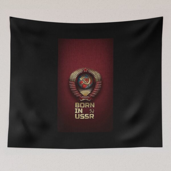 Item preview, Born in USSR – Soviet Emblem Patriotic Retro Design designed and sold by BestDetailer.