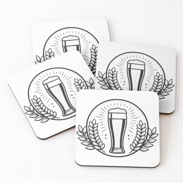 Item preview, Black outlined symbol of a beer glass designed and sold by elkuni.