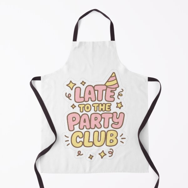 Item preview, Late to the Party Club Cute Pastel Design designed and sold by Trendy Sticker & Merch Collection - Express Yourself.