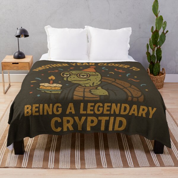 Item preview, Another Year Closer to Being a Legendary Cryptid - Funny Turtle Birthday Design designed and sold by KukitoHandmade.