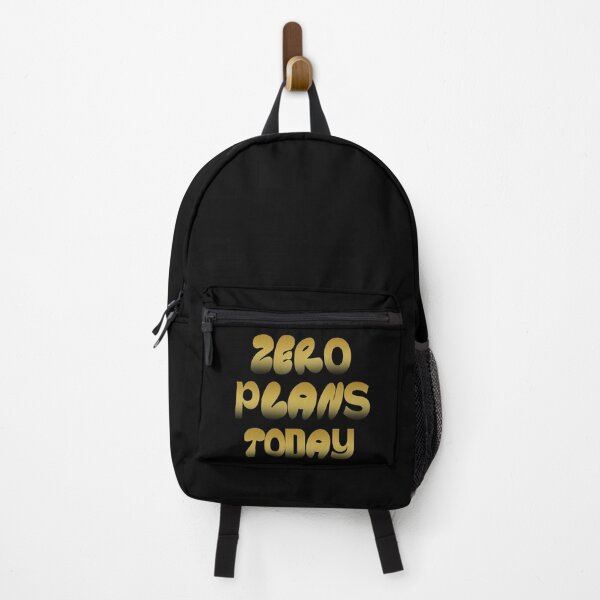 Item preview, Zero Plans Today – Lazy Vibes Statement gift designed and sold by KnockoutCustomPrint.