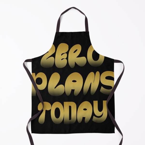 Item preview, Zero Plans Today – Lazy Vibes Statement gift designed and sold by KnockoutCustomPrint.