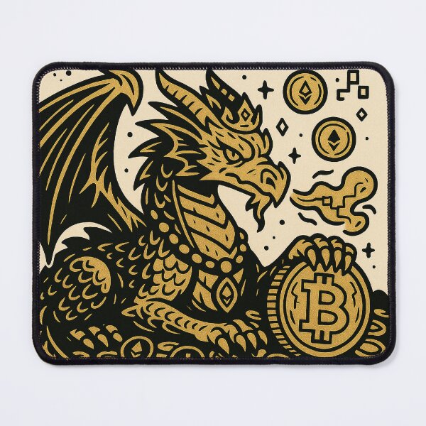 Item preview, Crypto Dragon: Master of Digital Wealth designed and sold by MarinaBlackArt.