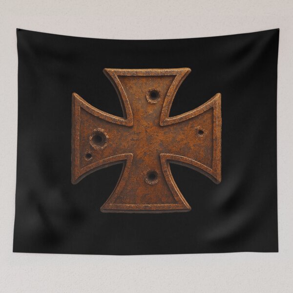 Item preview, Rusted Iron Cross – Historical Military Medal Design designed and sold by BestDetailer.