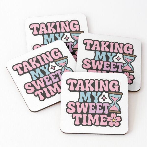 Item preview, Taking My Sweet Time Flower Hourglass Sticker designed and sold by Trendy Sticker & Merch Collection - Express Yourself.