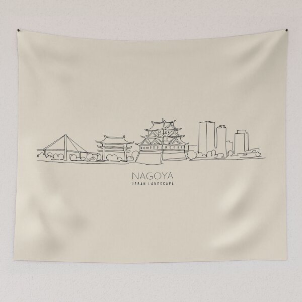 Item preview,  Urban Landscape NAGOYA -  Simple line Art designed and sold by store-wasabi.