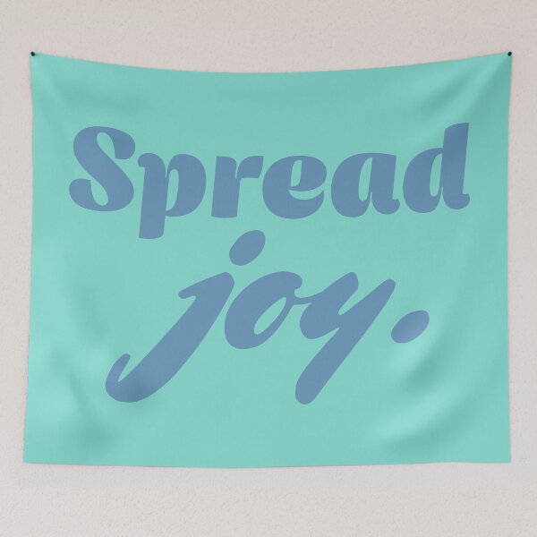Item preview, Spread Joy - Steel Blue designed and sold by sillyjess.