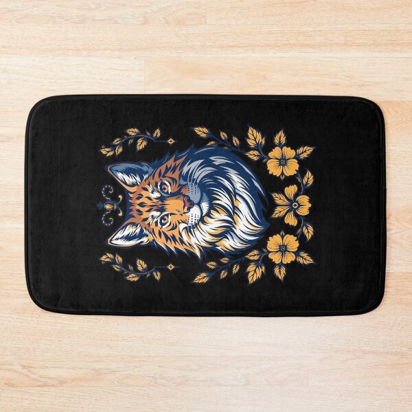 Item preview, Regal Wildcat with Golden Flowers designed and sold by Field-23.