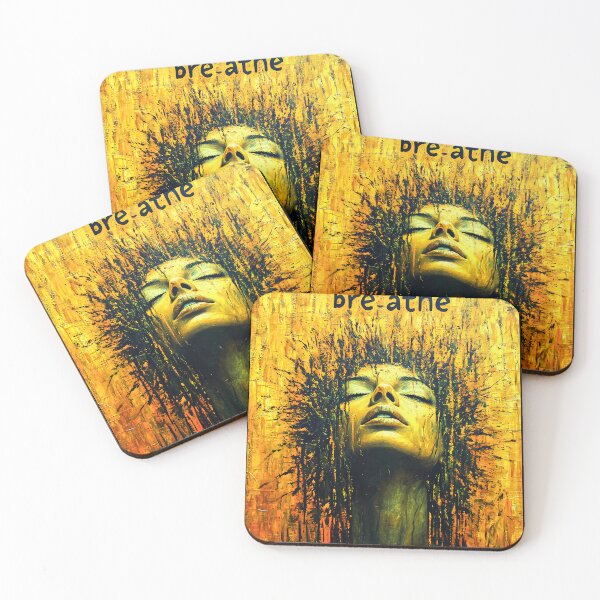 Item preview, Bold Yellow Woman in Breathe Explosion of Paint designed and sold by Taans-Creation.