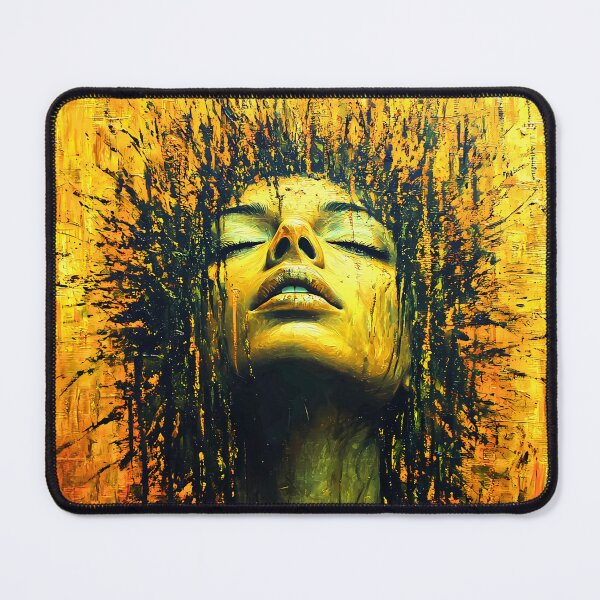 Item preview, Bold Yellow Woman in Breathe Explosion of Paint designed and sold by Taans-Creation.